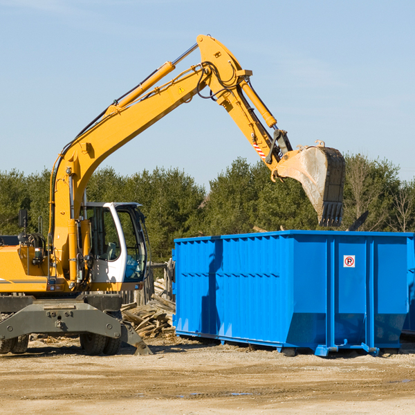 can i choose the location where the residential dumpster will be placed in Thomaston NY